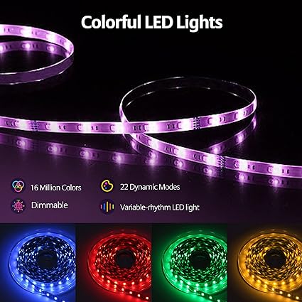 Cinta De Luz Led 5 Metros Rgb Control Remoto